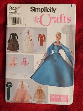 Simplicity Crafts Doll Dress Pattern - Uncut